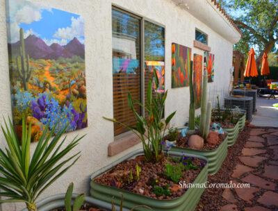 Desert Purple Majesty Cactus Outdoor Art