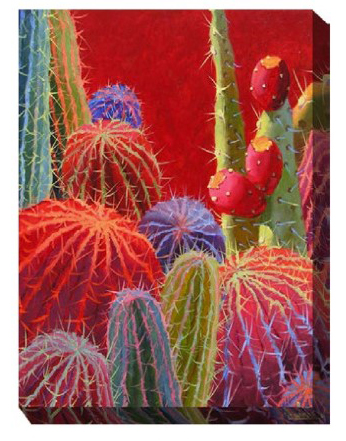 Barrel Cactus Outdoor All Weather Art