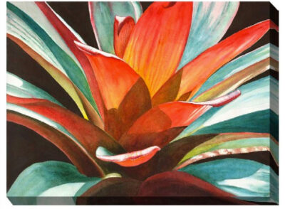 tropical foliage outdoor art