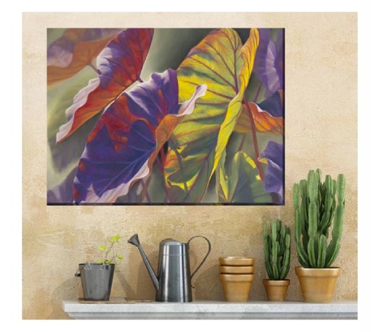 Tropical Elephant Ears Outdoor Art Display