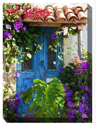 mediterranean-blue-door-outdoor-art-canvas