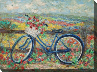 Country Bike with Flowers 80132