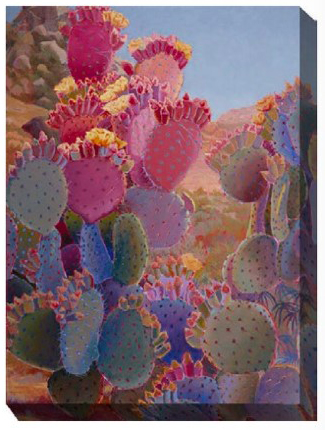 Desert Purple Cactus Outdoor Art