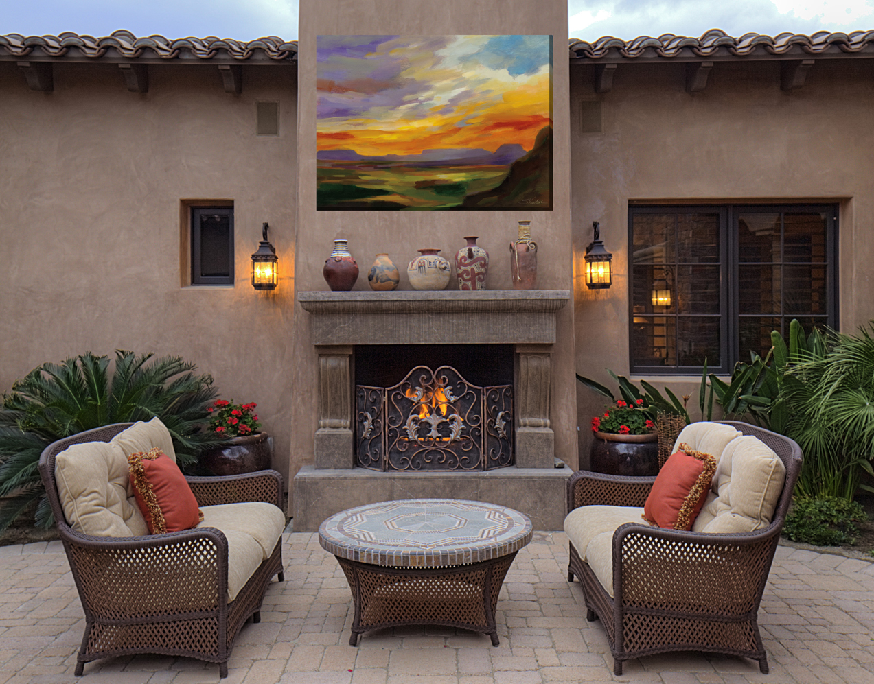 Sonoran Sunset Outdoor Art Room